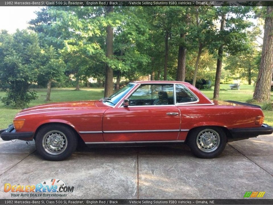 1982 Mercedes-Benz SL Class 500 SL Roadster English Red / Black Photo #9