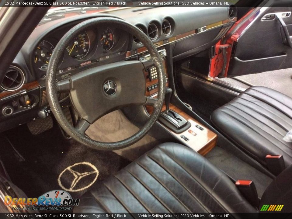 1982 Mercedes-Benz SL Class 500 SL Roadster English Red / Black Photo #12