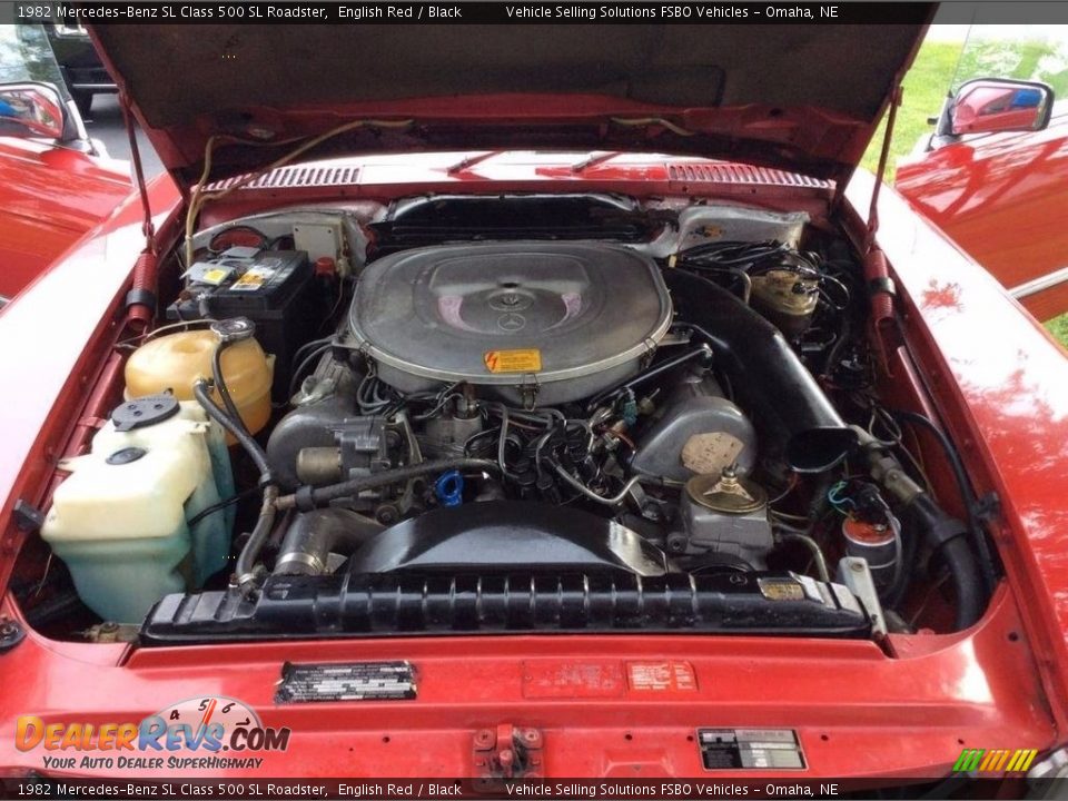 1982 Mercedes-Benz SL Class 500 SL Roadster English Red / Black Photo #14