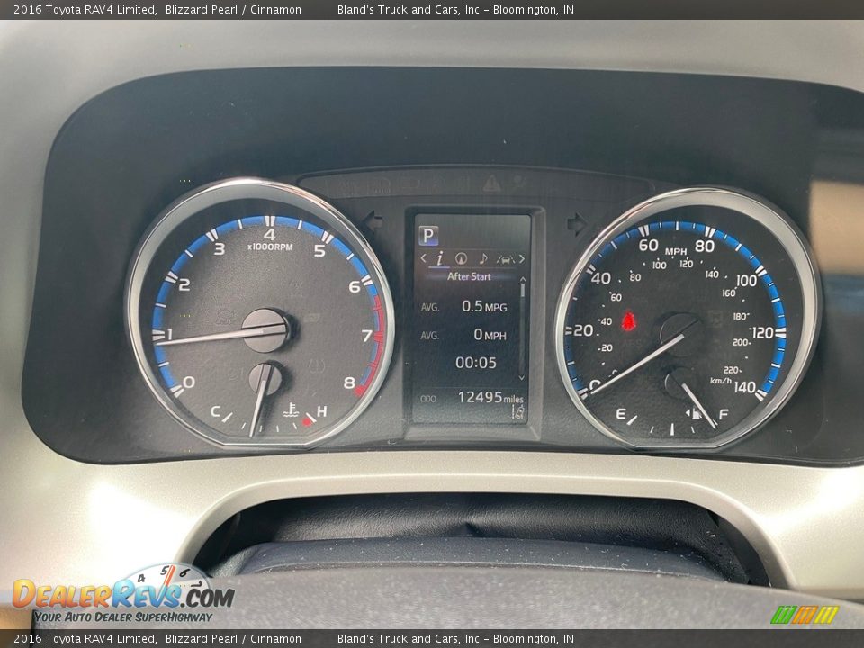 2016 Toyota RAV4 Limited Blizzard Pearl / Cinnamon Photo #28