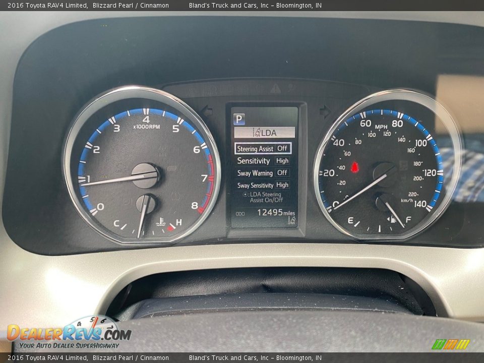 2016 Toyota RAV4 Limited Blizzard Pearl / Cinnamon Photo #33