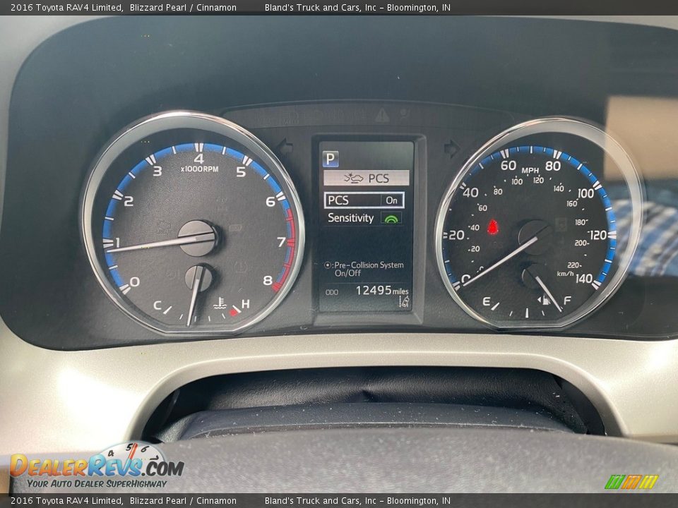 2016 Toyota RAV4 Limited Blizzard Pearl / Cinnamon Photo #34