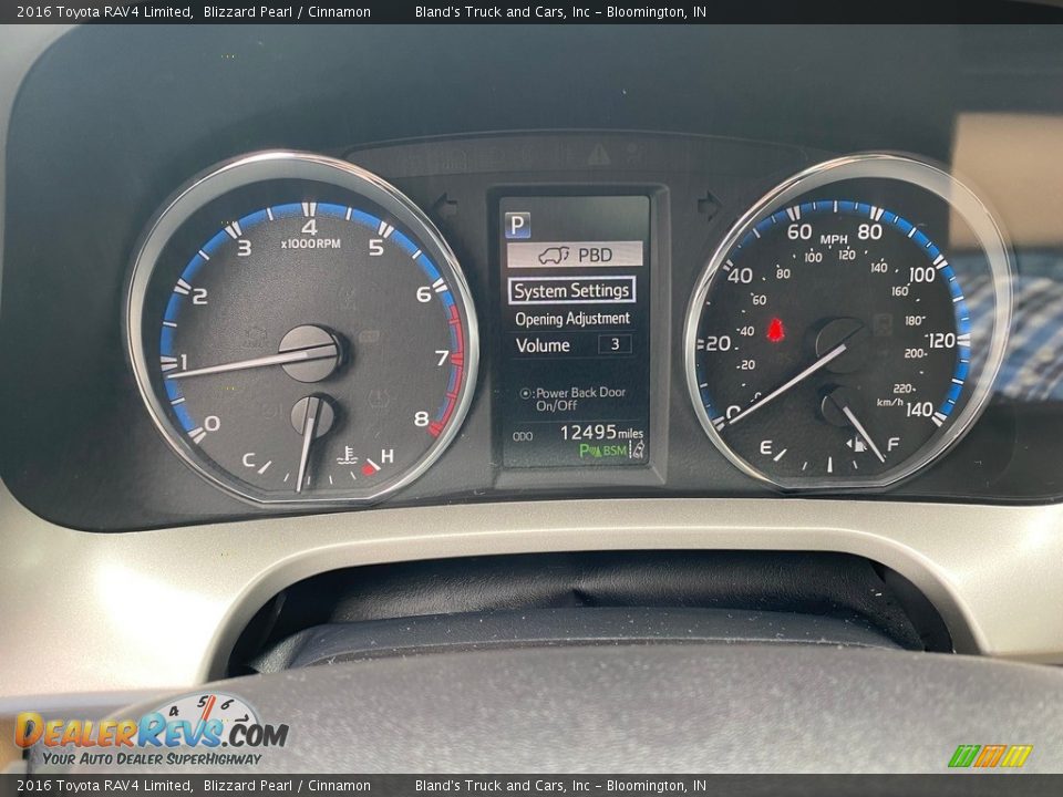 2016 Toyota RAV4 Limited Blizzard Pearl / Cinnamon Photo #35