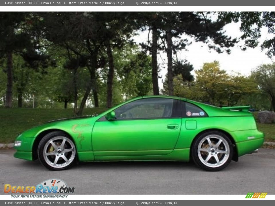 Custom Green Metallic 1996 Nissan 300ZX Turbo Coupe Photo #3