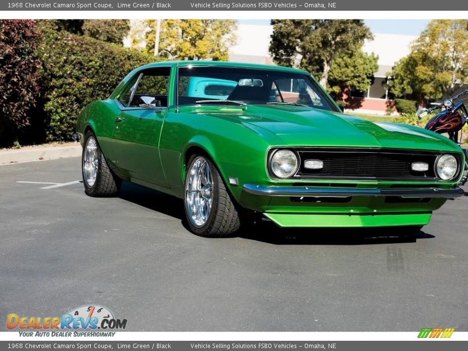 1968 Chevrolet Camaro Sport Coupe Lime Green / Black Photo #1