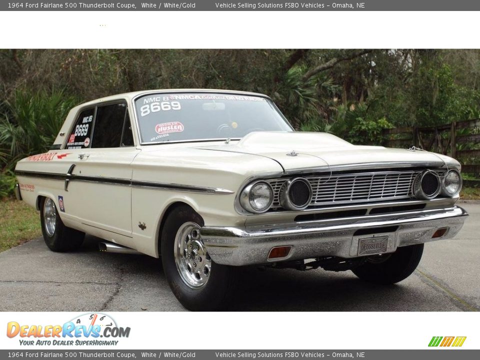 White 1964 Ford Fairlane 500 Thunderbolt Coupe Photo #2