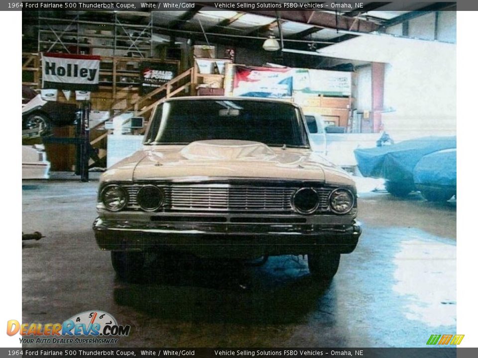 1964 Ford Fairlane 500 Thunderbolt Coupe White / White/Gold Photo #17