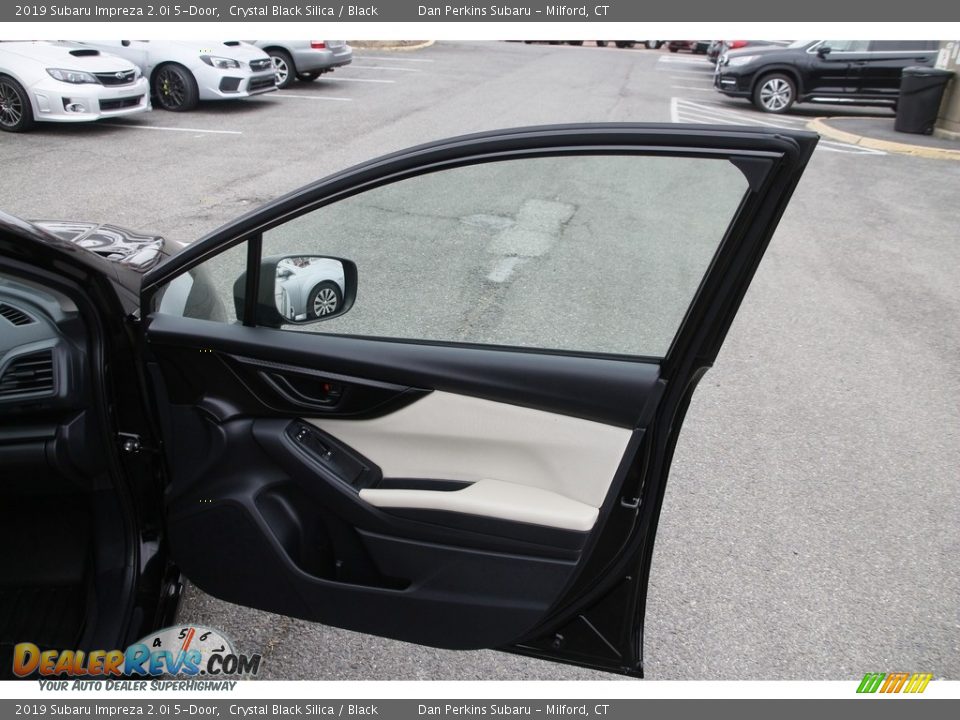 2019 Subaru Impreza 2.0i 5-Door Crystal Black Silica / Black Photo #16