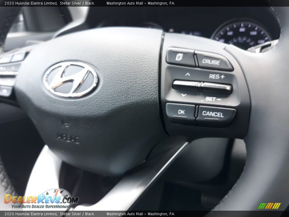 2020 Hyundai Elantra Limited Stellar Silver / Black Photo #6