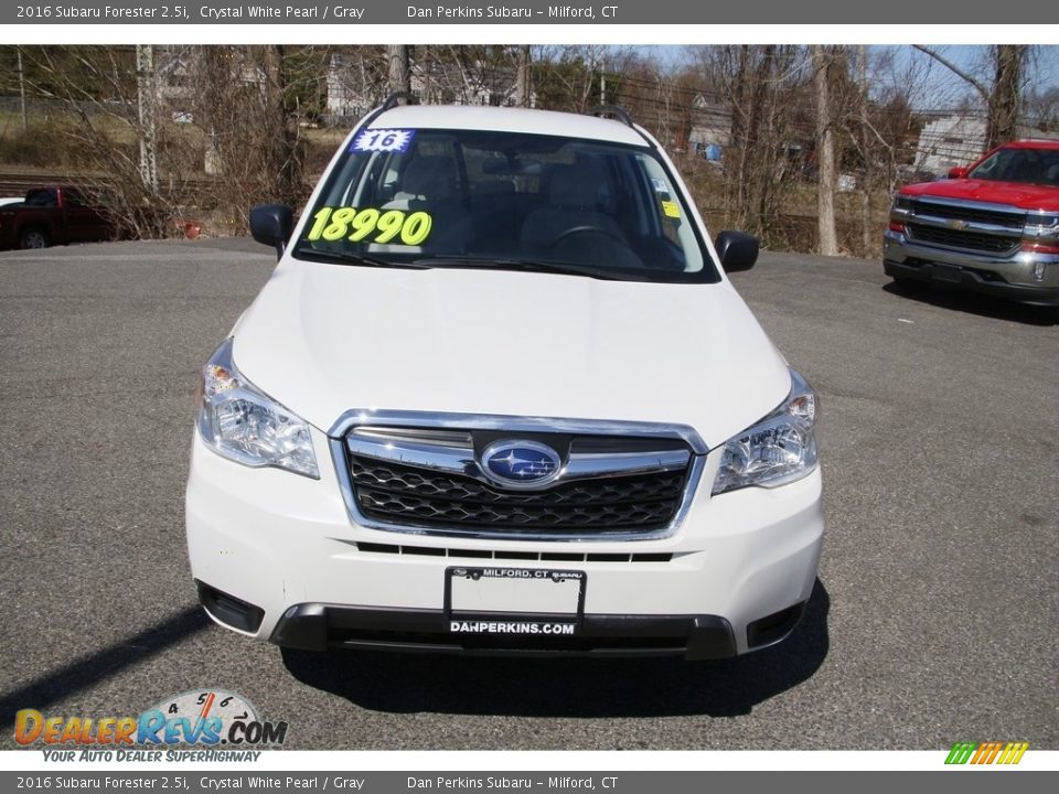 2016 Subaru Forester 2.5i Crystal White Pearl / Gray Photo #2