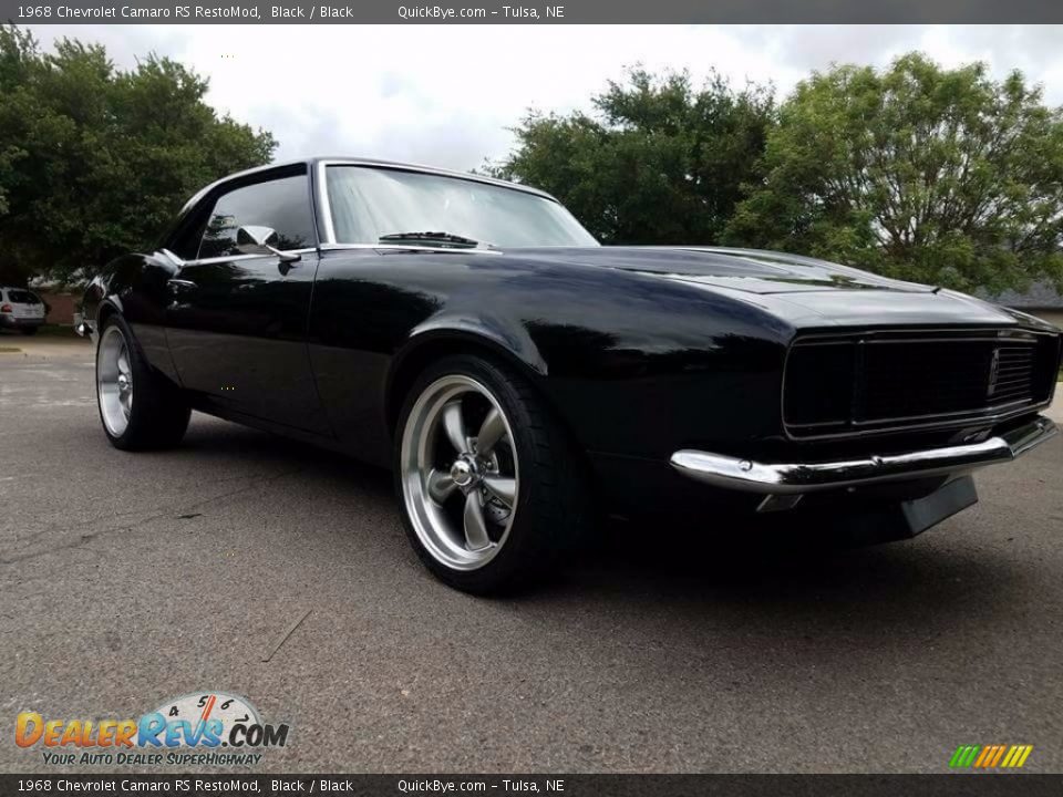 Black 1968 Chevrolet Camaro RS RestoMod Photo #7