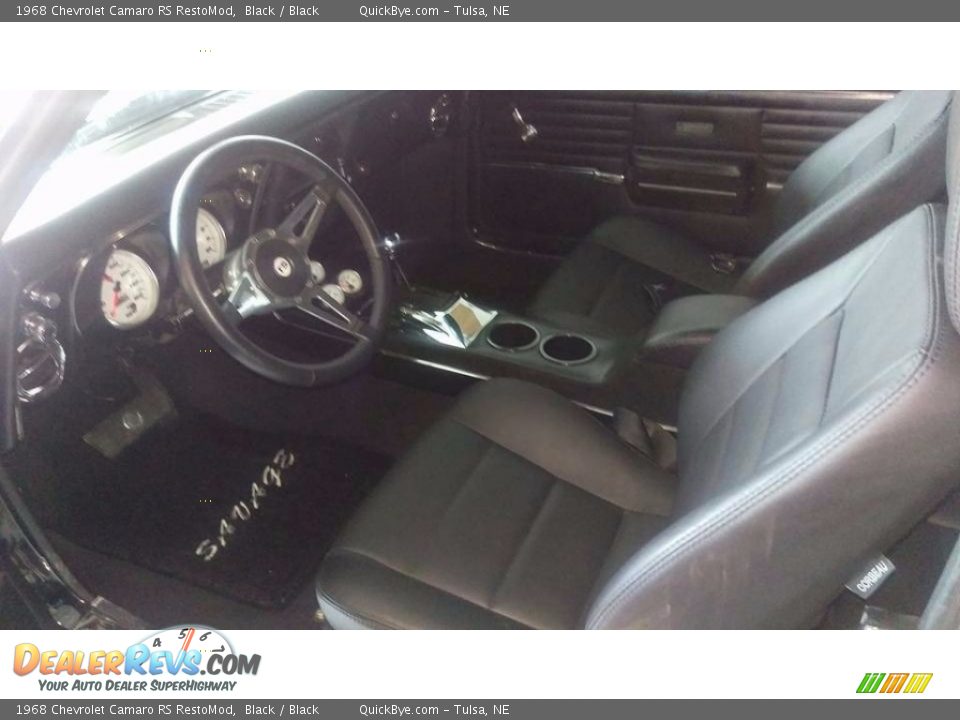 1968 Chevrolet Camaro RS RestoMod Black / Black Photo #9