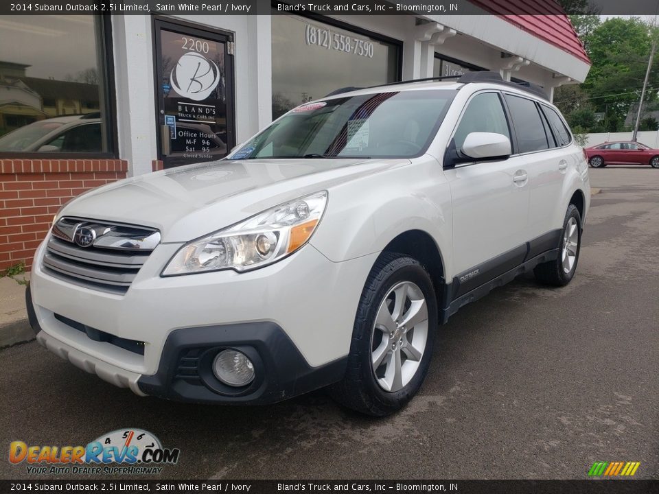 2014 Subaru Outback 2.5i Limited Satin White Pearl / Ivory Photo #2