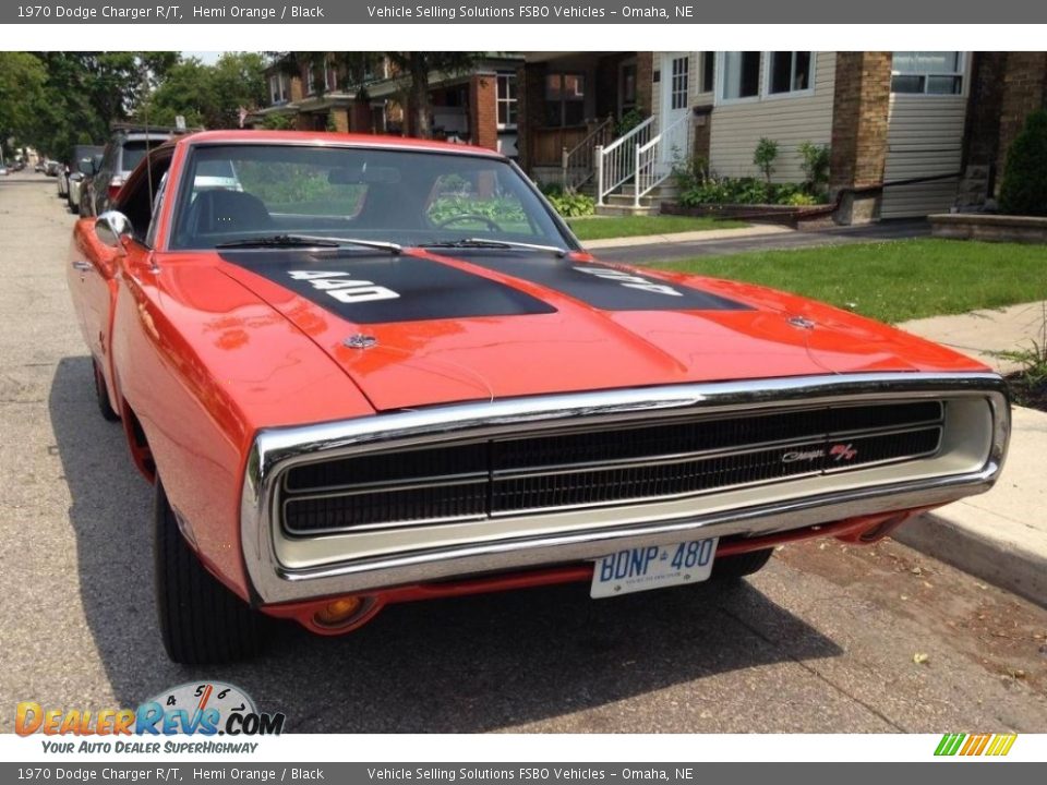 1970 Dodge Charger R/T Hemi Orange / Black Photo #8