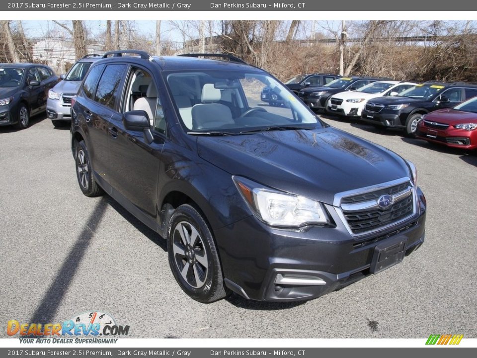 2017 Subaru Forester 2.5i Premium Dark Gray Metallic / Gray Photo #3