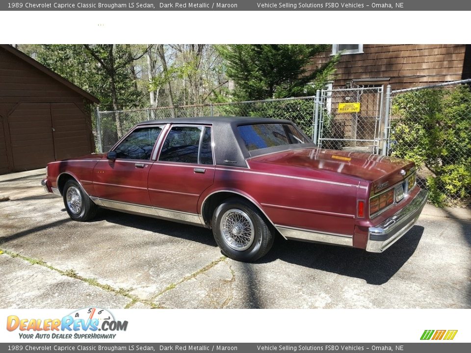 Dark Red Metallic 1989 Chevrolet Caprice Classic Brougham LS Sedan Photo #1