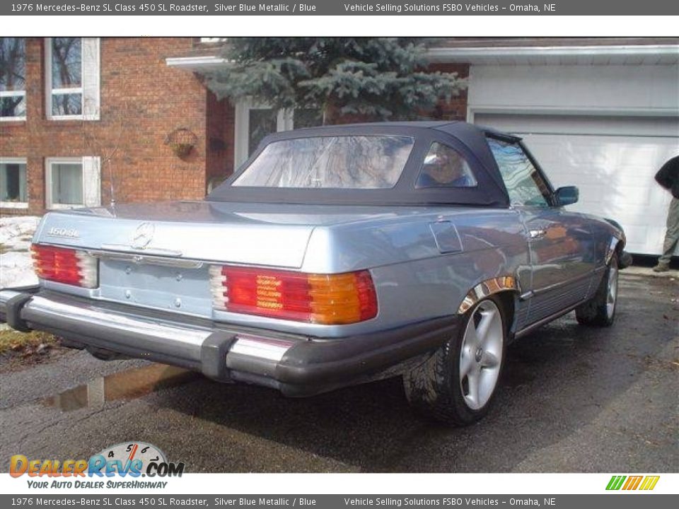 Silver Blue Metallic 1976 Mercedes-Benz SL Class 450 SL Roadster Photo #2