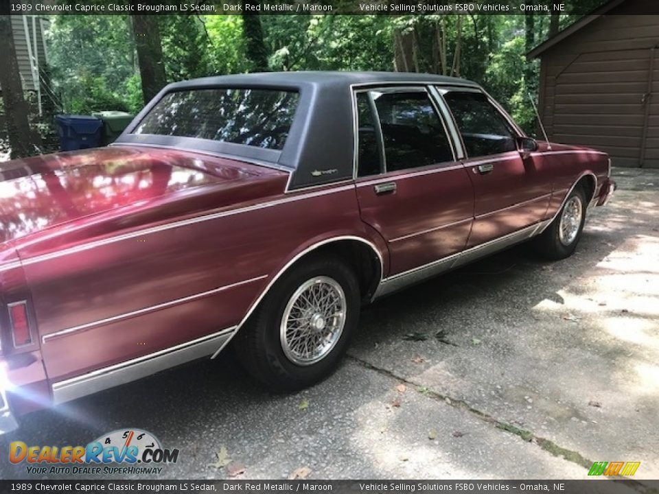 Dark Red Metallic 1989 Chevrolet Caprice Classic Brougham LS Sedan Photo #19