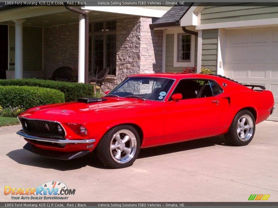 1969 Ford Mustang 428 CJ R Code Red / Black Photo #1