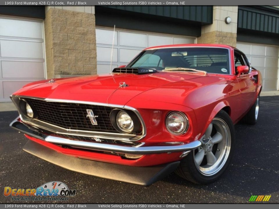 1969 Ford Mustang 428 CJ R Code Red / Black Photo #2