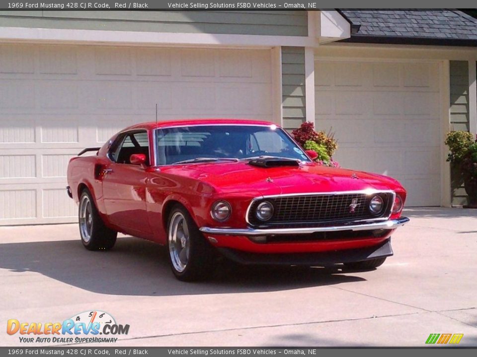 1969 Ford Mustang 428 CJ R Code Red / Black Photo #7
