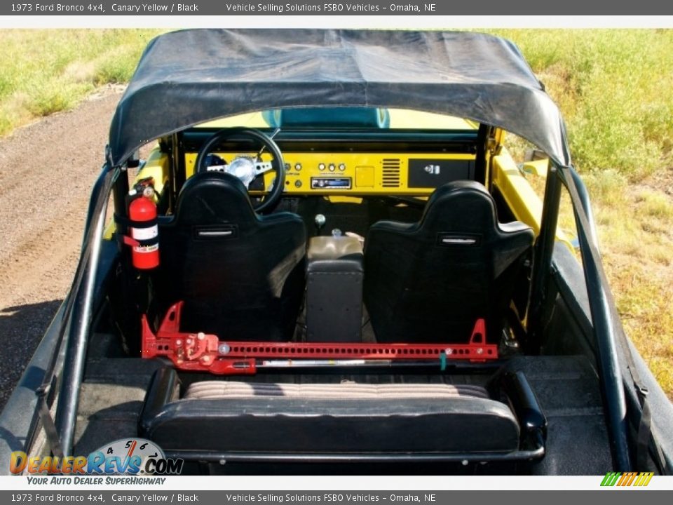 1973 Ford Bronco 4x4 Canary Yellow / Black Photo #2