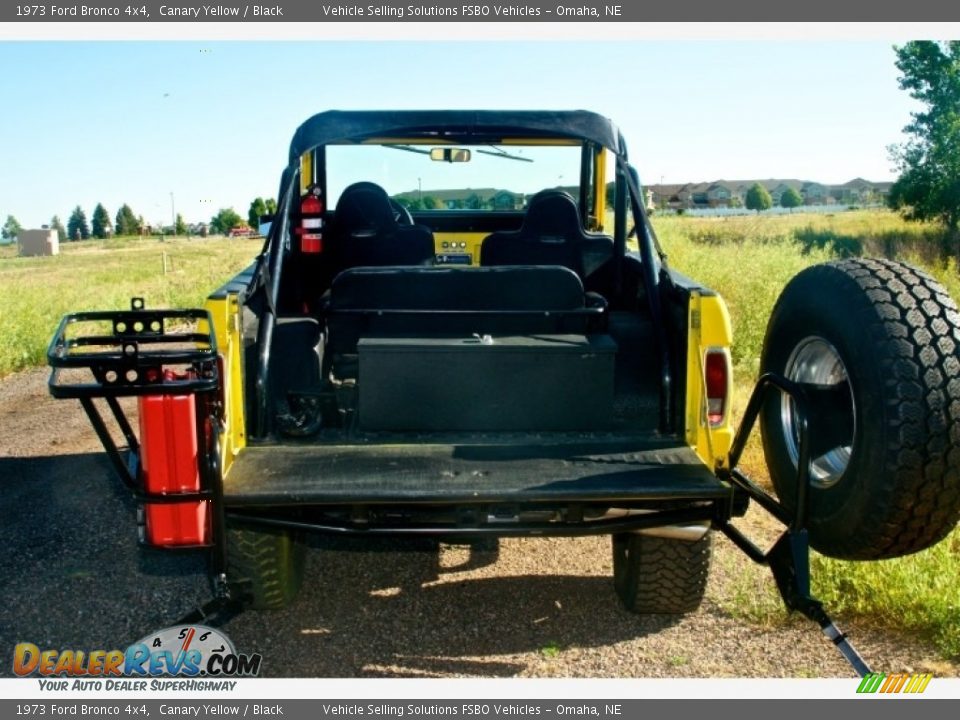 1973 Ford Bronco 4x4 Canary Yellow / Black Photo #4