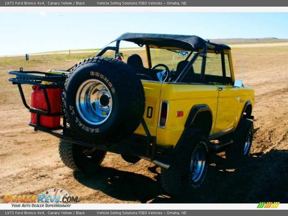 1973 Ford Bronco 4x4 Canary Yellow / Black Photo #10