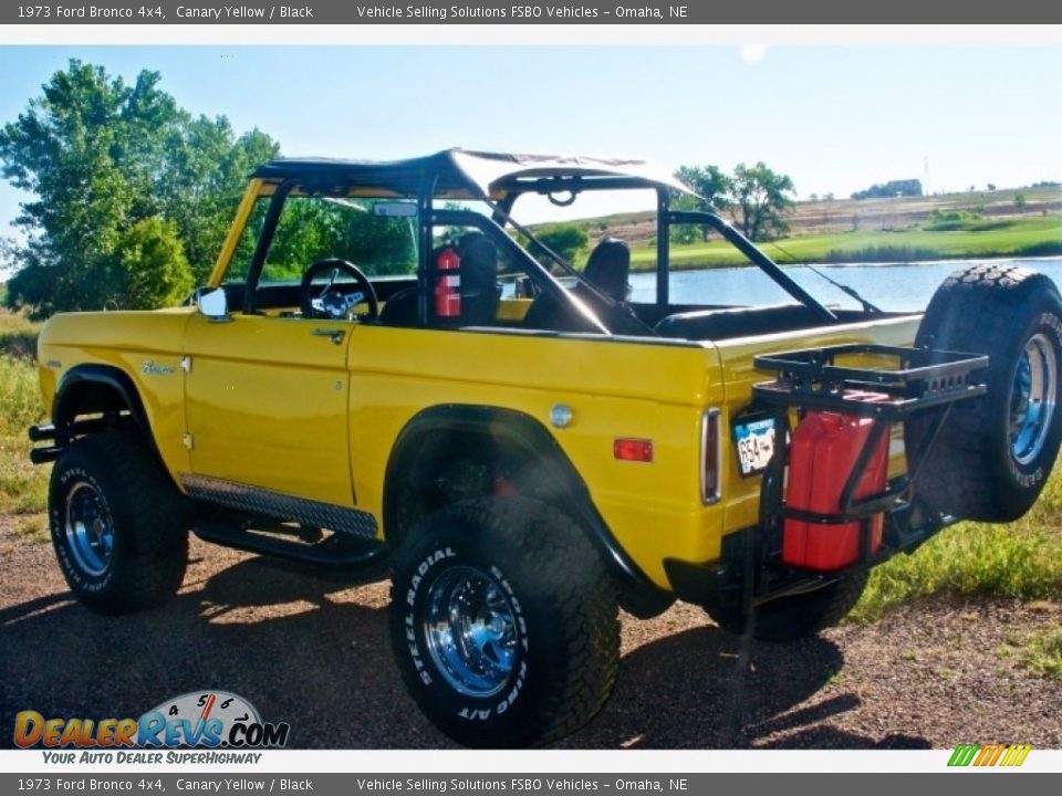 1973 Ford Bronco 4x4 Canary Yellow / Black Photo #11