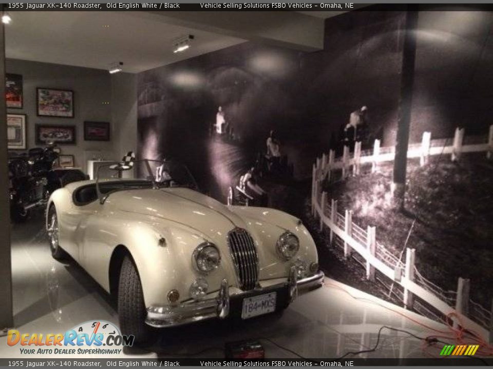 1955 Jaguar XK-140 Roadster Old English White / Black Photo #1