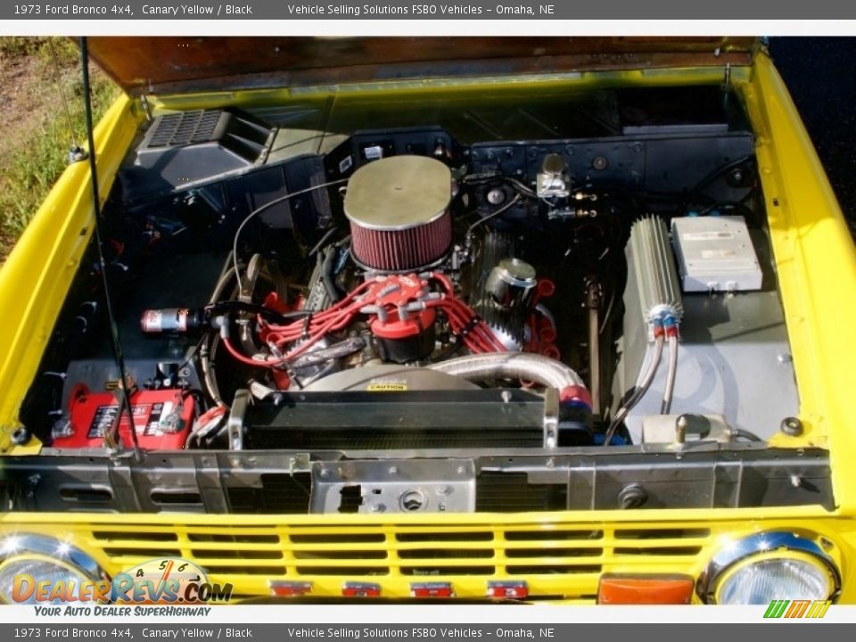 1973 Ford Bronco 4x4 Canary Yellow / Black Photo #16