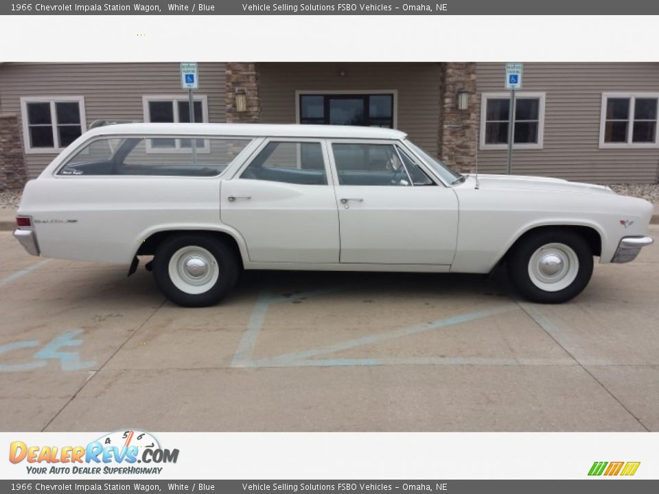 1966 Chevrolet Impala Station Wagon White / Blue Photo #1