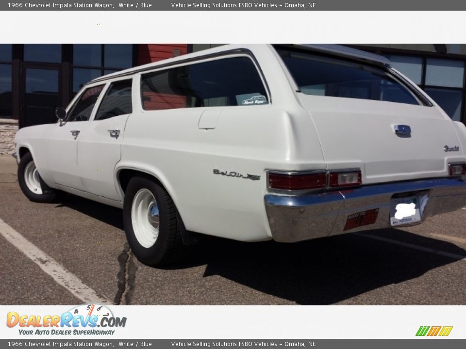 1966 Chevrolet Impala Station Wagon White / Blue Photo #4
