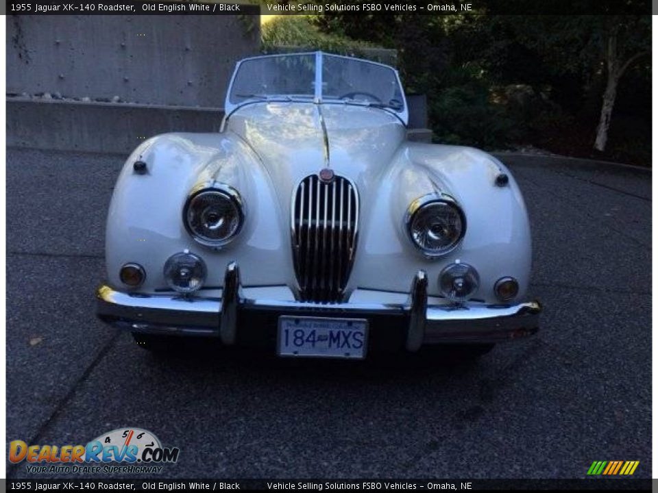 1955 Jaguar XK-140 Roadster Old English White / Black Photo #8