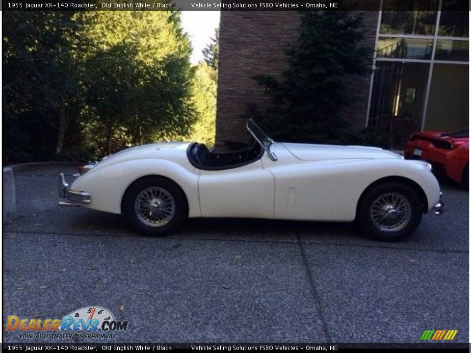 Old English White 1955 Jaguar XK-140 Roadster Photo #9