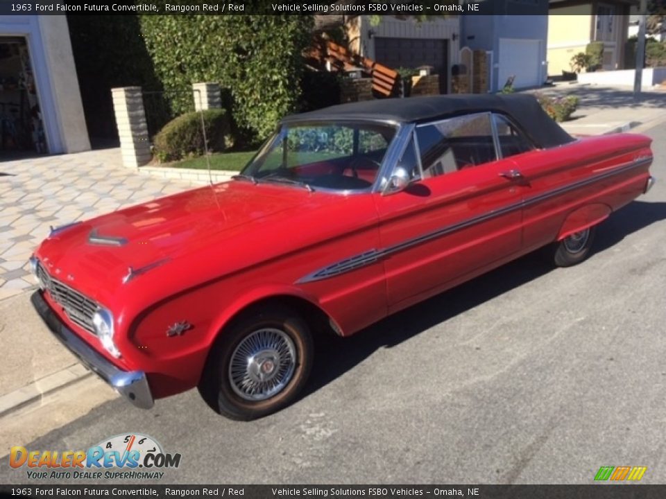 Rangoon Red 1963 Ford Falcon Futura Convertible Photo #1