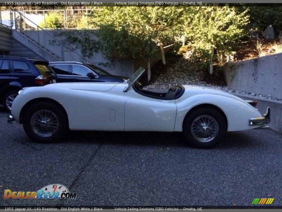 Old English White 1955 Jaguar XK-140 Roadster Photo #10