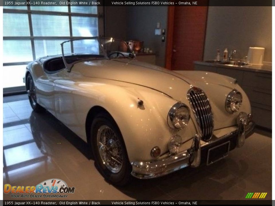 Front 3/4 View of 1955 Jaguar XK-140 Roadster Photo #11