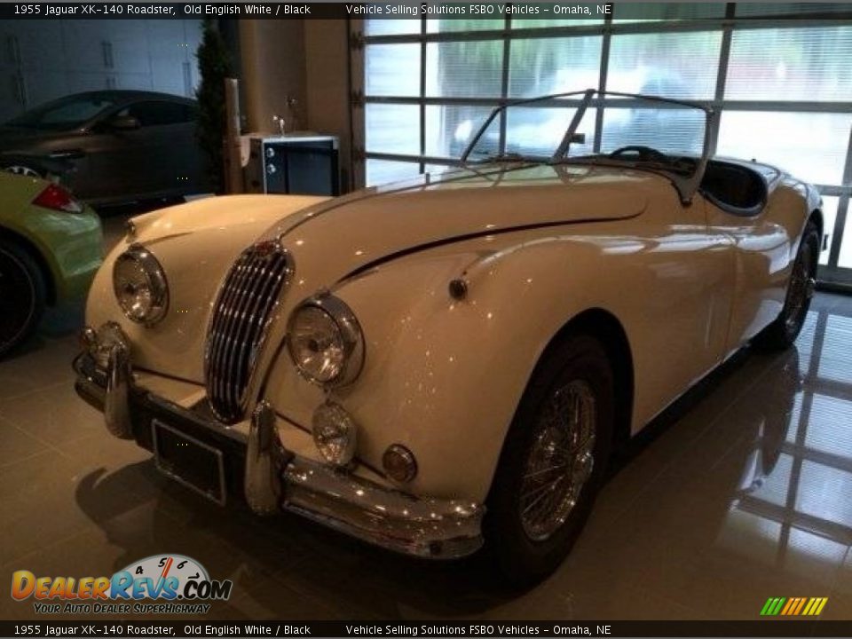 Old English White 1955 Jaguar XK-140 Roadster Photo #12