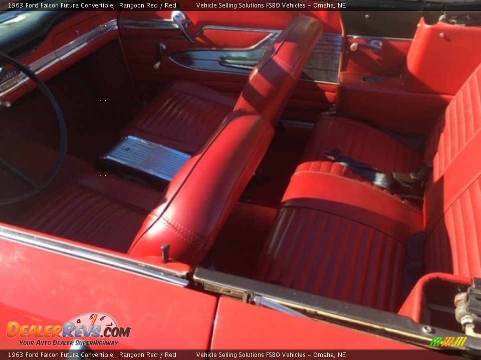 Rear Seat of 1963 Ford Falcon Futura Convertible Photo #3