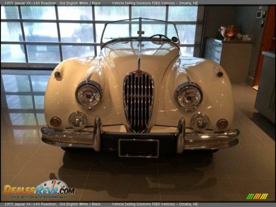 1955 Jaguar XK-140 Roadster Old English White / Black Photo #13