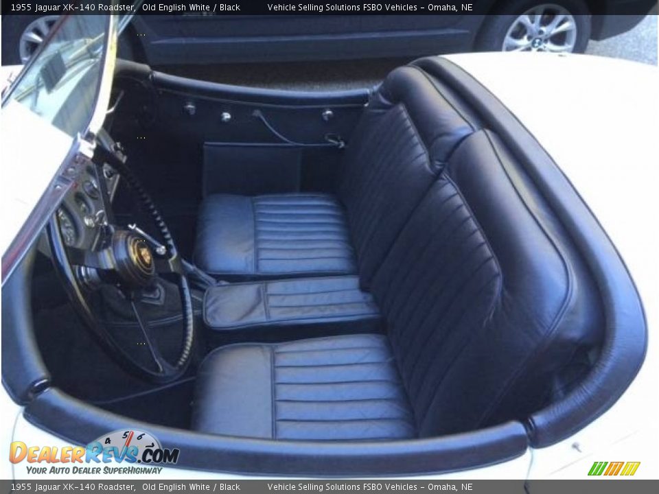 Black Interior - 1955 Jaguar XK-140 Roadster Photo #14