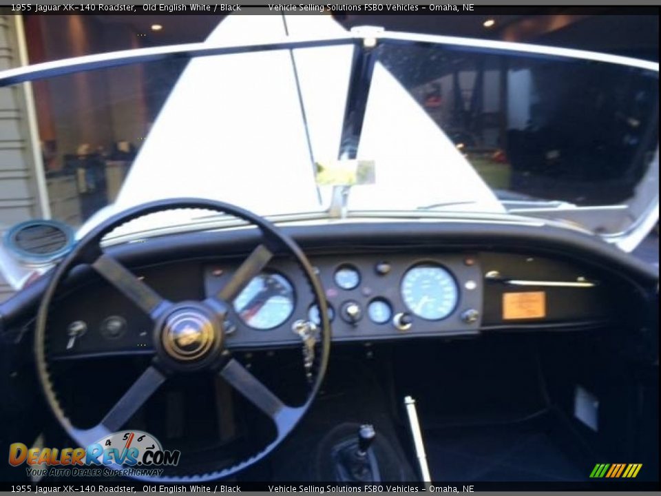 1955 Jaguar XK-140 Roadster Old English White / Black Photo #15