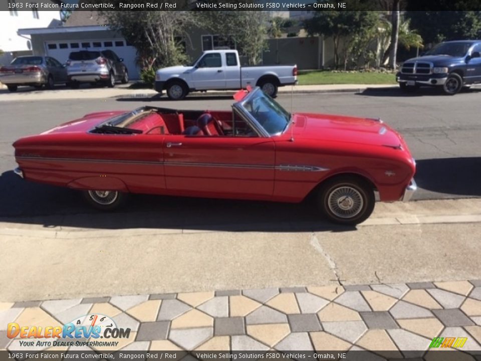 Rangoon Red 1963 Ford Falcon Futura Convertible Photo #6