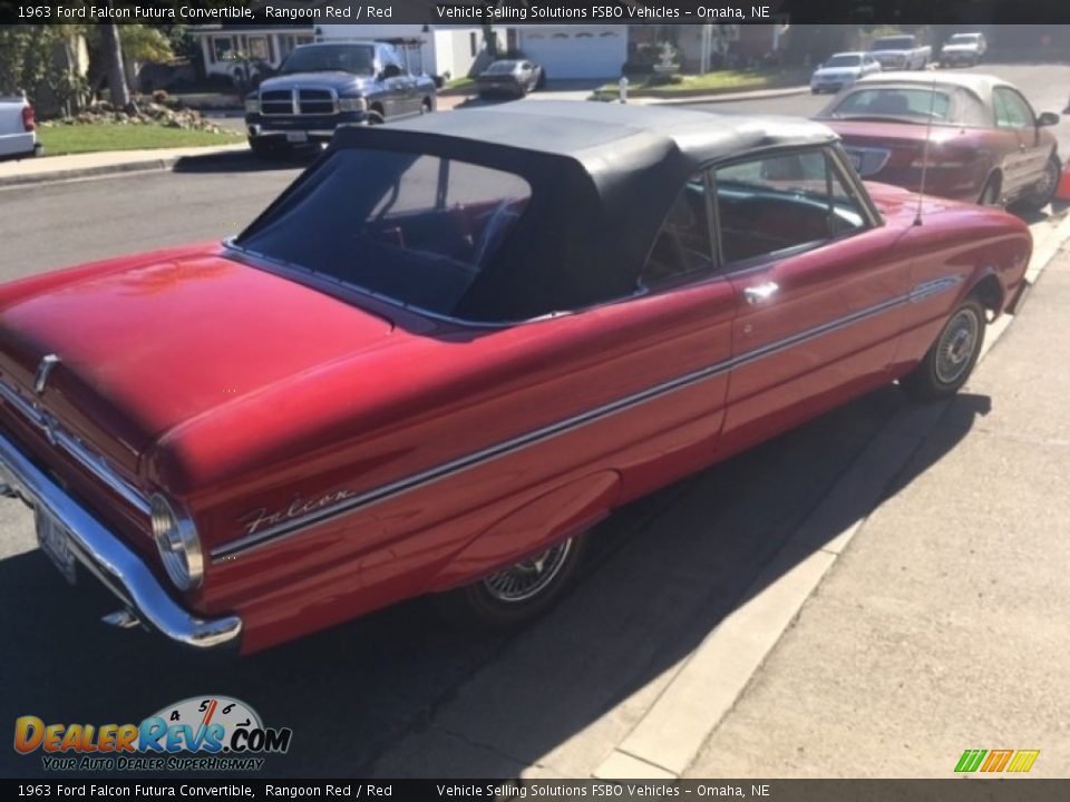 Rangoon Red 1963 Ford Falcon Futura Convertible Photo #7