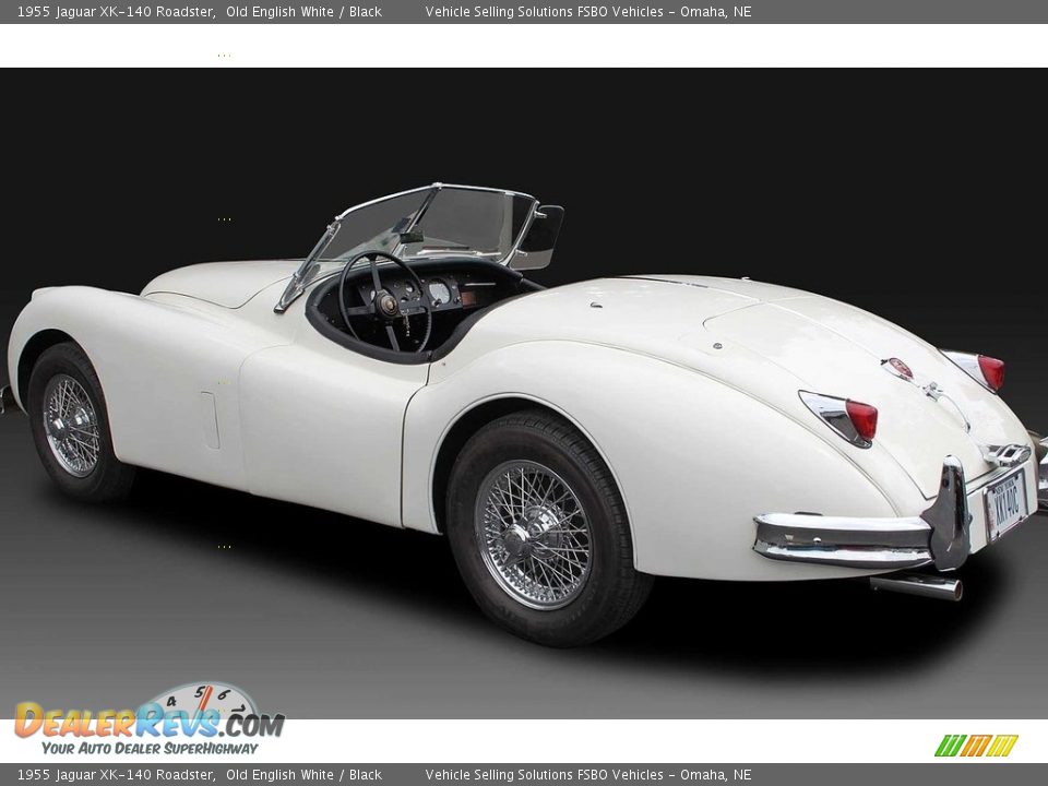 Old English White 1955 Jaguar XK-140 Roadster Photo #19