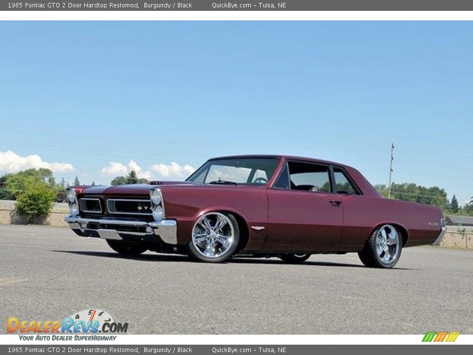 1965 Pontiac GTO 2 Door Hardtop Restomod Burgundy / Black Photo #2