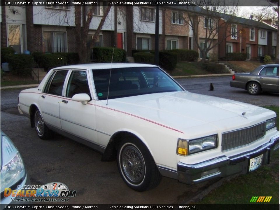 Front 3/4 View of 1988 Chevrolet Caprice Classic Sedan Photo #1