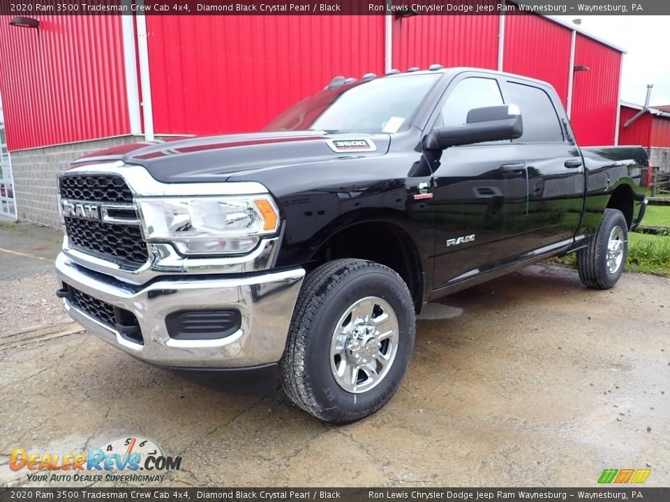 Diamond Black Crystal Pearl 2020 Ram 3500 Tradesman Crew Cab 4x4 Photo #2