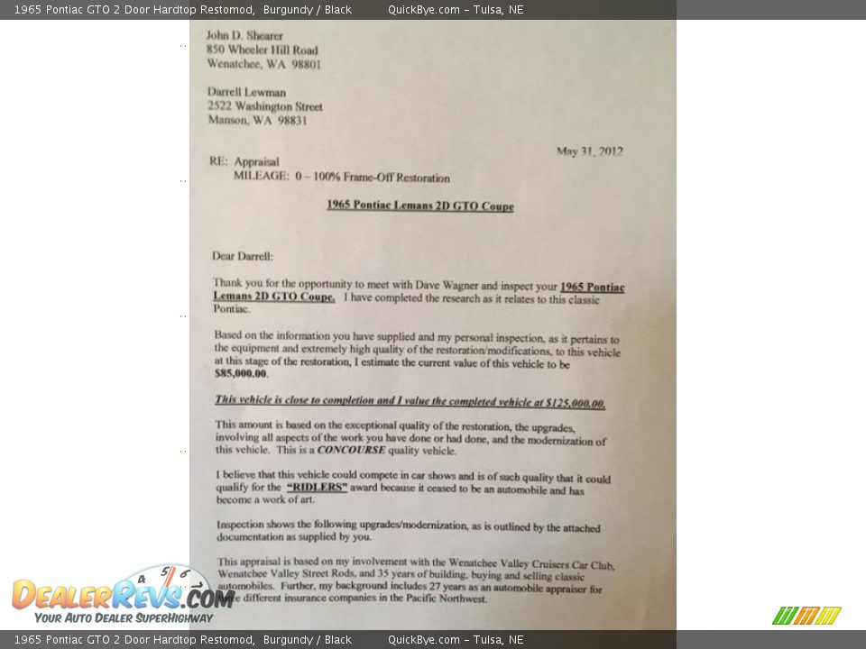 1965 Pontiac GTO 2 Door Hardtop Restomod Burgundy / Black Photo #24